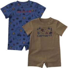 2-teiliges Kurzarm-Camping-Strampler-Set für Jungen (Baby)