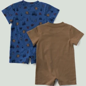 2-teiliges Kurzarm-Camping-Strampler-Set für Jungen (Baby)