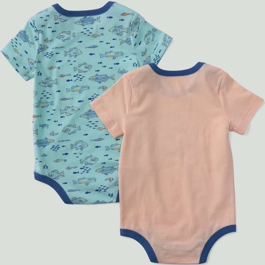 2-teiliges Kurzarm-Fisch-Body-Set für Jungen (Baby)