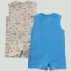 2-teiliges, ärmelloses Fisch-Strampler-Set für Jungen (Baby)