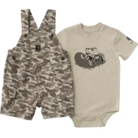2-teiliges Set für Jungen: Armlinge-Body & Shorts mit Camo-Cargo-Taschen (Baby)