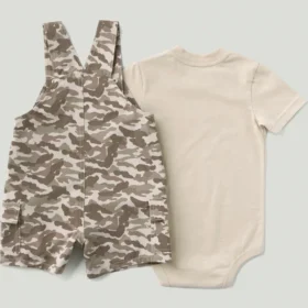 2-teiliges Set für Jungen: Armlinge-Body & Shorts mit Camo-Cargo-Taschen (Baby)