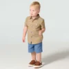 2-teiliges Set für Knaben: bedrucktes Hemd mit Armlingen & Canvas-Shorts (Kleinkinder)