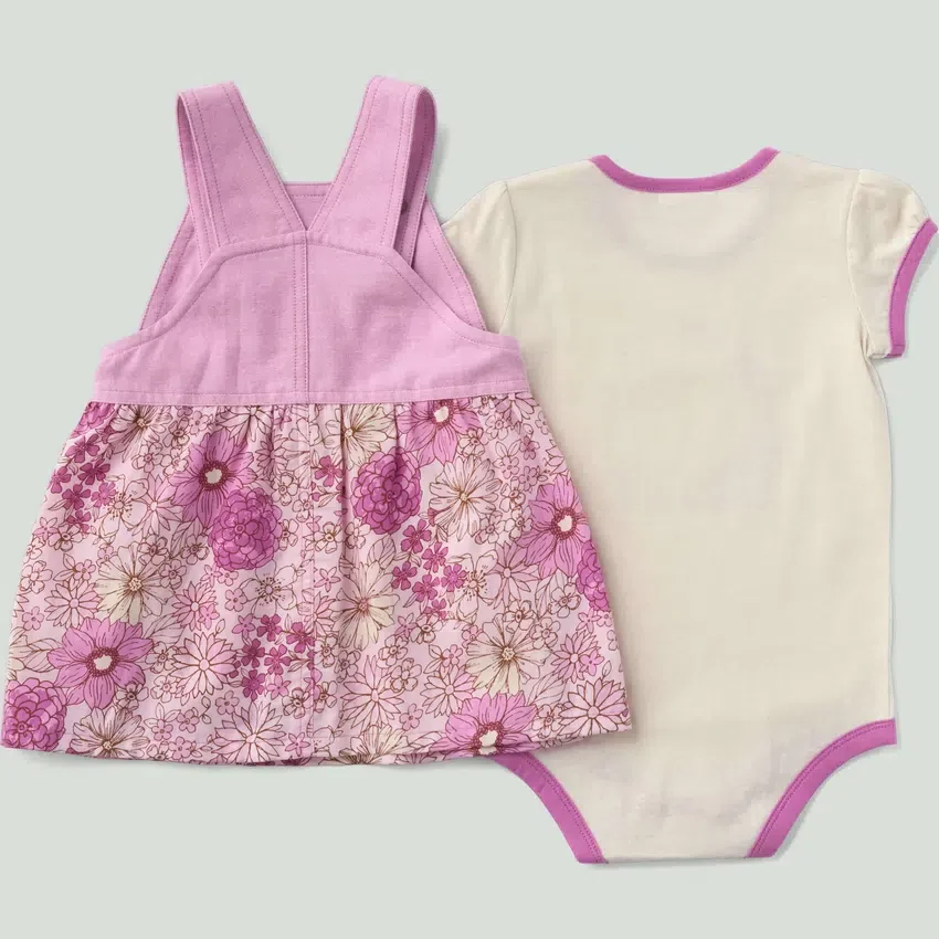 2-teiliges Set für Mädchen: Armlinge-Body & bedruckter Jumper (Baby/)