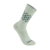 2er-Pack Fairisle-Crew-Socken für Damen aus mittelschwerer Synthetik-Wollmischung