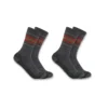 2er-Pack schwere Damen-Crew-Socken aus einer Synthetik-Wollmischung