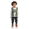 3-teiliges Set für Knaben: Camouflage-Weste, Langarm-Hemd und Hose (Kleinkinder)