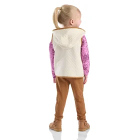 3-teiliges Set für Mädchen: Weste, bedrucktes T-Shirt und Leggings (Kleinkinder)