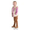 3-teiliges Set für Mädchen: Weste, bedrucktes T-Shirt und Leggings (Kleinkinder)