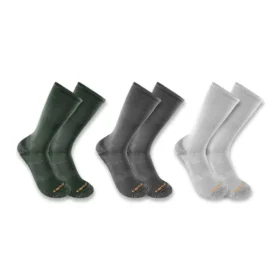 3er-Pack bequeme Damen-Crew-Socken aus mittelschwerer Baumwolle und Tencel