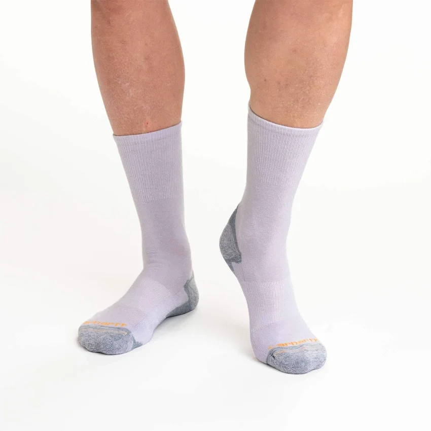 3er-Pack bequeme Damen-Crew-Socken aus mittelschwerer Baumwolle und Tencel