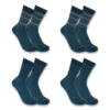 4er-Pack Crew-Socken für Damen aus schwerer Synthetik-Wollmischung