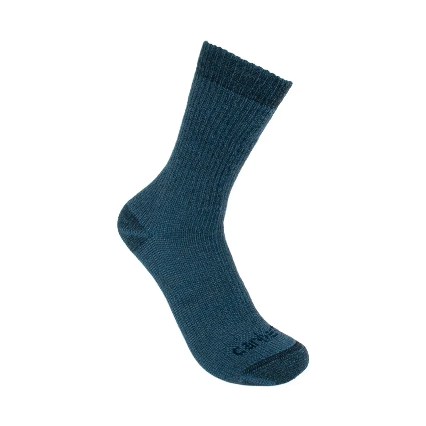 4er-Pack Crew-Socken für Damen aus schwerer Synthetik-Wollmischung