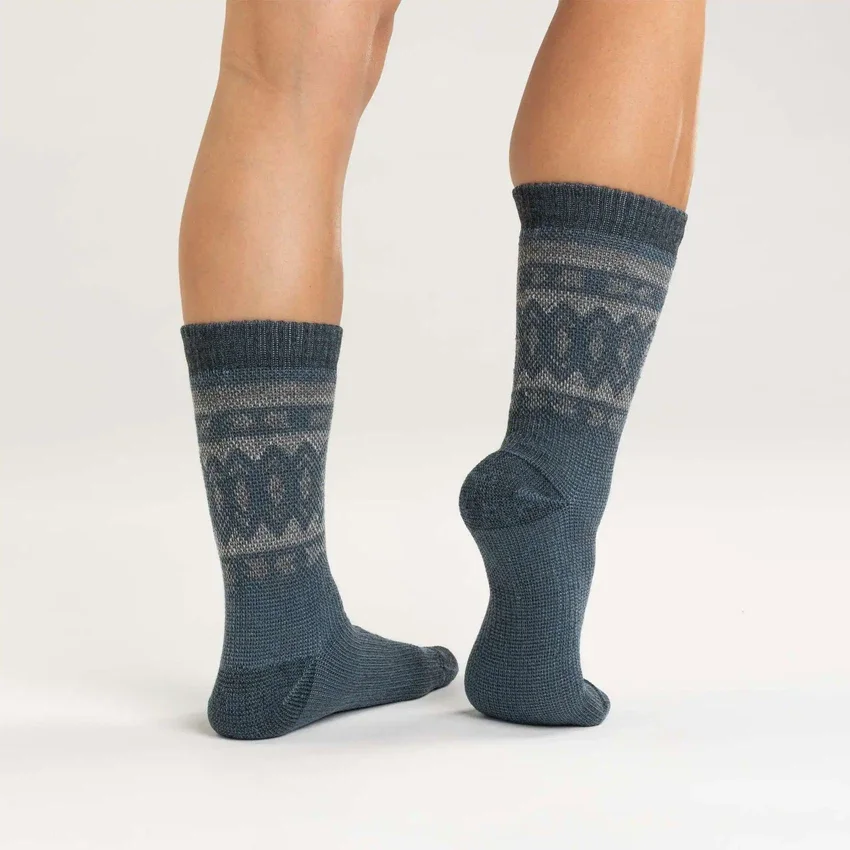 4er-Pack Crew-Socken für Damen aus schwerer Synthetik-Wollmischung