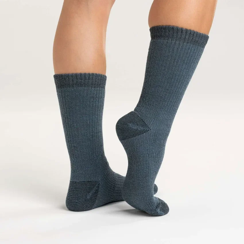 4er-Pack Crew-Socken für Damen aus schwerer Synthetik-Wollmischung