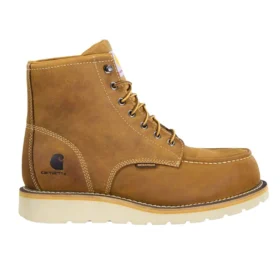 6″ wasserdichter Moc-Nano-Toe-Keilabsatz-Arbeitsstiefel