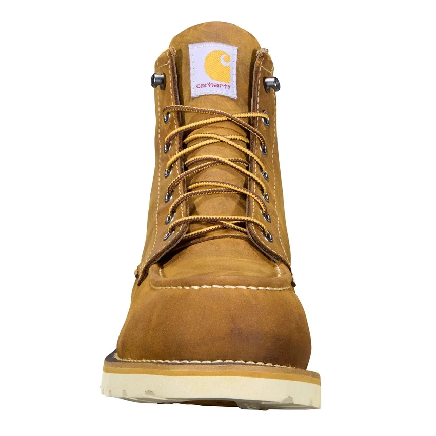 6" wasserdichter Moc-Nano-Toe-Keilabsatz-Arbeitsstiefel