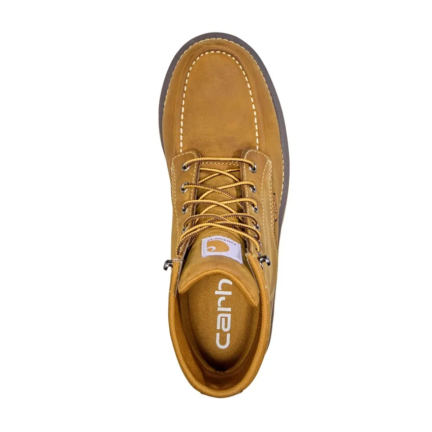 6" wasserdichter Moc-Nano-Toe-Keilabsatz-Arbeitsstiefel