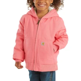 Active Jac mit Kapuze, gefüttert, aus Canvas und Reissverschluss vorne für Mädchen (Baby/Kleinkind)