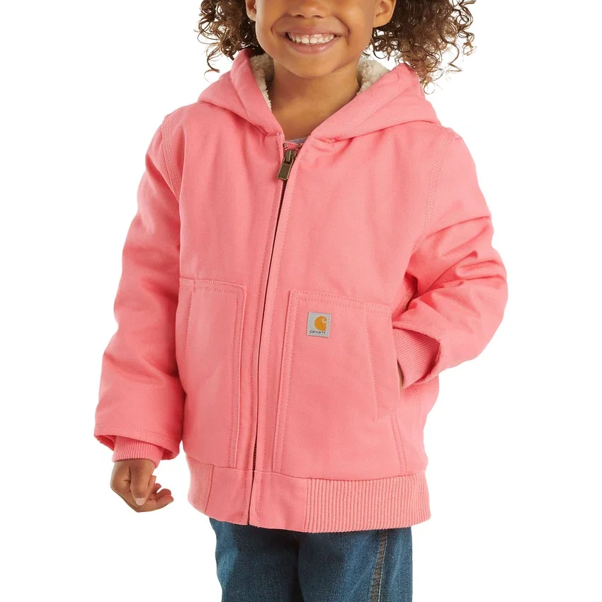 Active Jac mit Kapuze, gefüttert, aus Canvas und Reissverschluss vorne für Mädchen (Baby/Kleinkind)