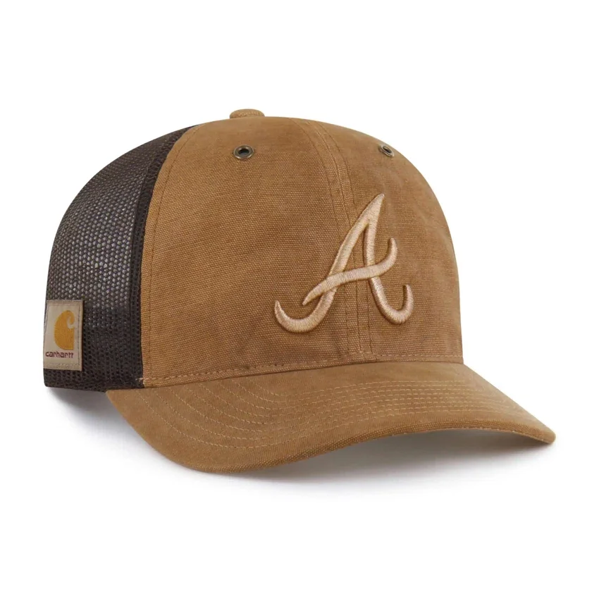 Atlanta Braves '47 Dyed Trucker, lockere Passform