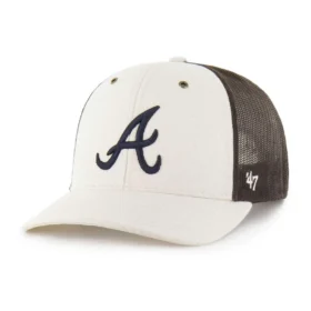 Atlanta Braves '47 Ungefärbte Trucker-Kappe