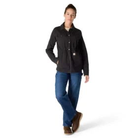Atmungsaktiver Tencel-Canvas-Mantel für Damen