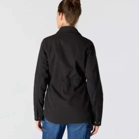 Atmungsaktiver Tencel-Canvas-Mantel für Damen