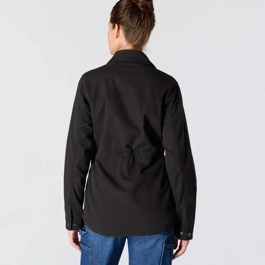 Atmungsaktiver Tencel-Canvas-Mantel für Damen