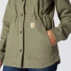 Atmungsaktiver Tencel-Canvas-Mantel für Damen