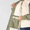 Atmungsaktiver Tencel-Canvas-Mantel für Damen