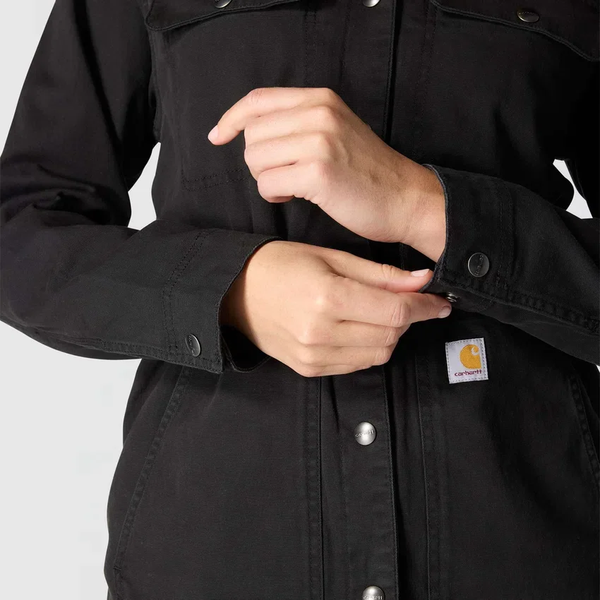 Atmungsaktiver Tencel-Canvas-Mantel für Damen
