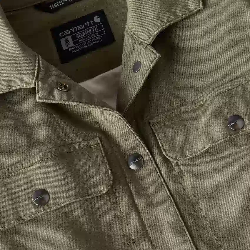 Atmungsaktiver Tencel-Canvas-Mantel für Damen