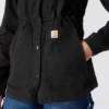Atmungsaktiver Tencel-Canvas-Mantel für Damen
