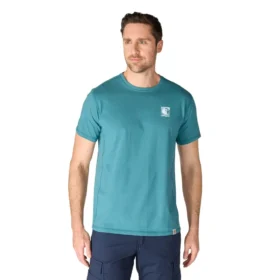 Atmungsaktives, feuchtigkeitsableitendes Herren-T-Shirt mit Logo aus der «Force»-Serie