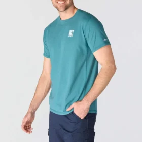 Atmungsaktives, feuchtigkeitsableitendes Herren-T-Shirt mit Logo aus der «Force»-Serie