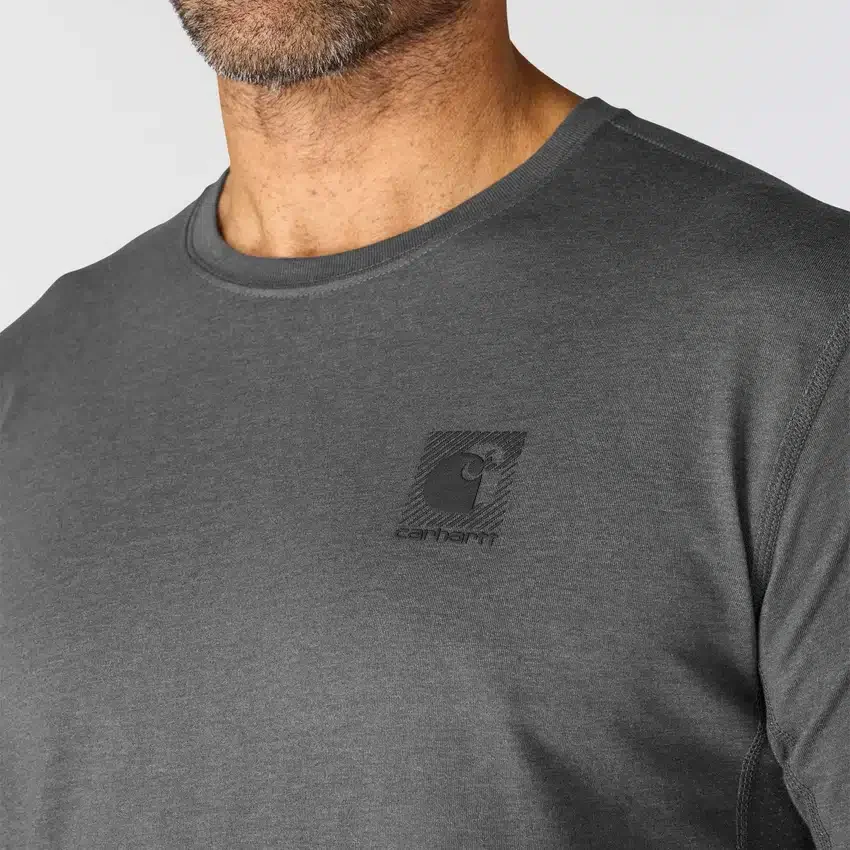 Atmungsaktives, feuchtigkeitsableitendes Herren-T-Shirt mit Logo aus der «Force»-Serie