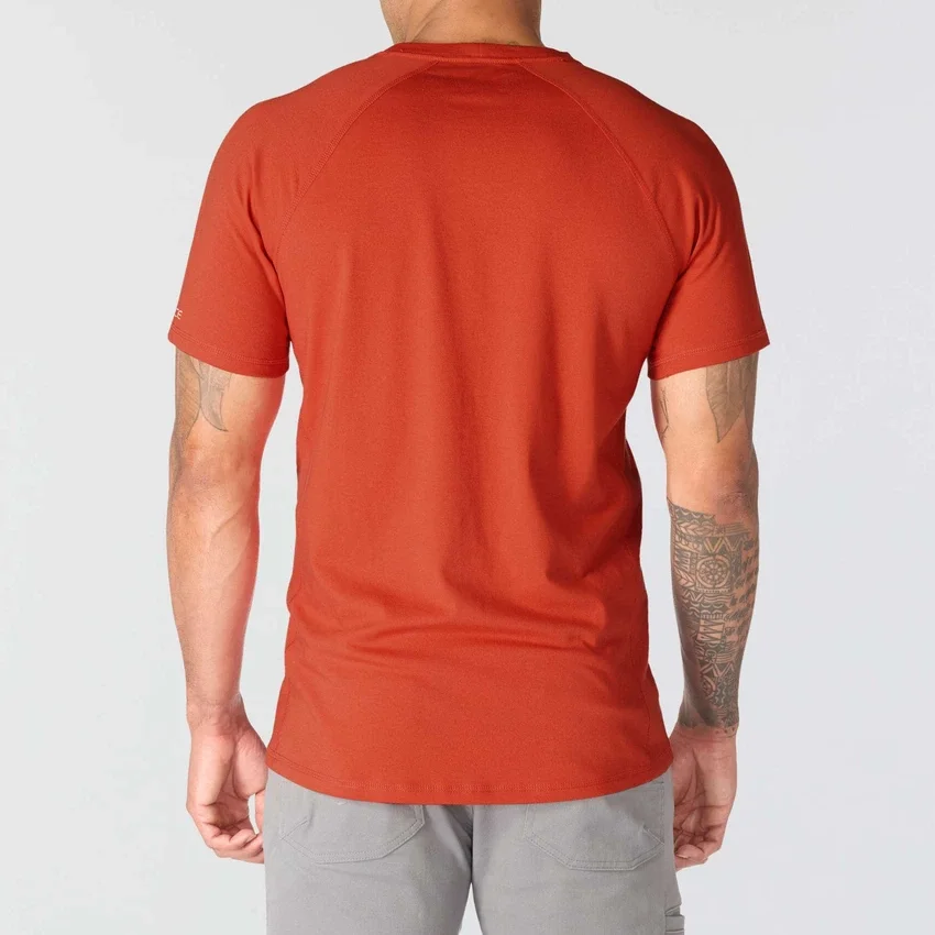 Atmungsaktives, feuchtigkeitsableitendes Herren-T-Shirt mit Logo aus der «Force»-Serie