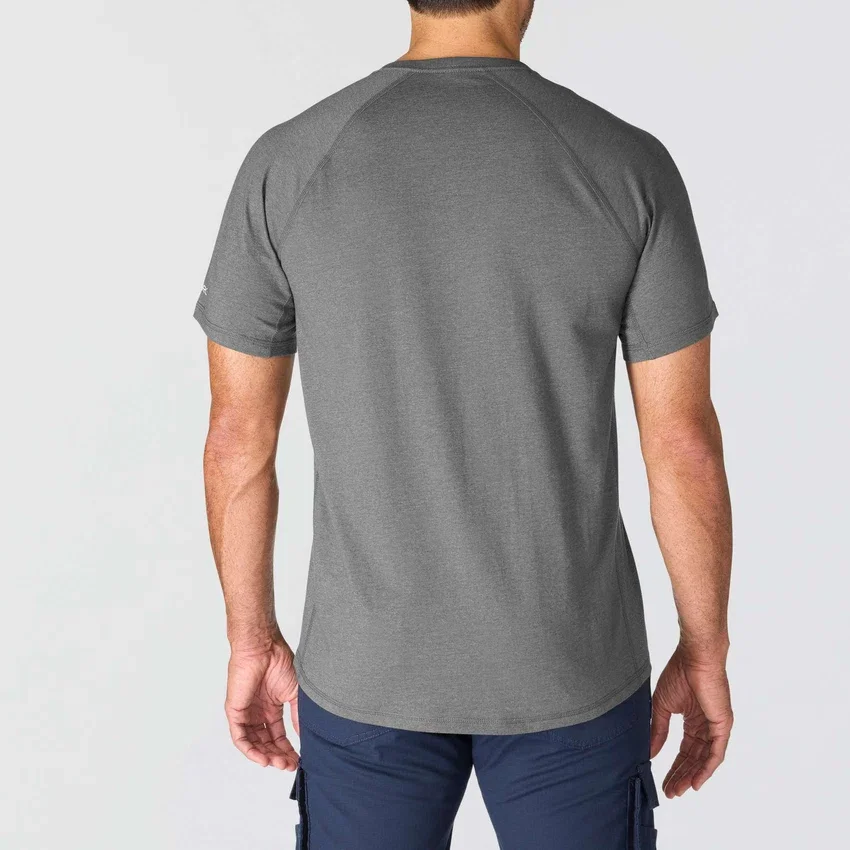 Atmungsaktives, feuchtigkeitsableitendes Herren-T-Shirt mit Logo aus der «Force»-Serie