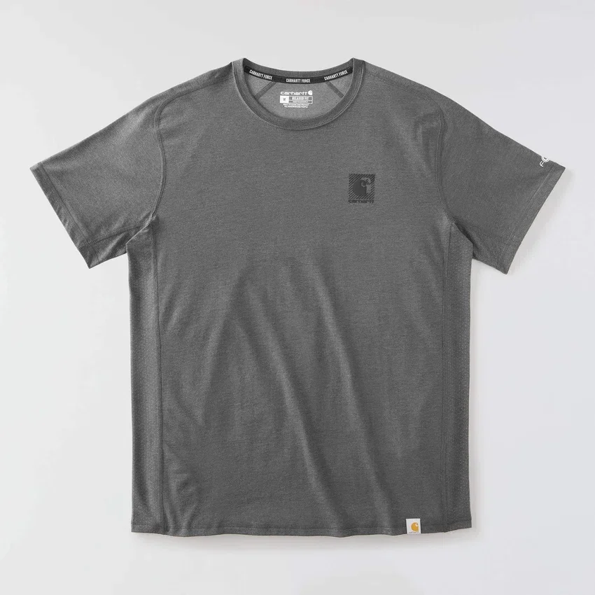 Atmungsaktives, feuchtigkeitsableitendes Herren-T-Shirt mit Logo aus der «Force»-Serie