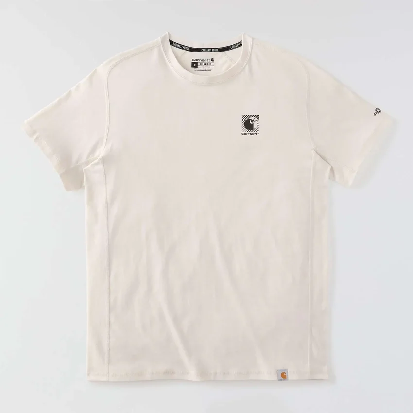 Atmungsaktives, feuchtigkeitsableitendes Herren-T-Shirt mit Logo aus der «Force»-Serie
