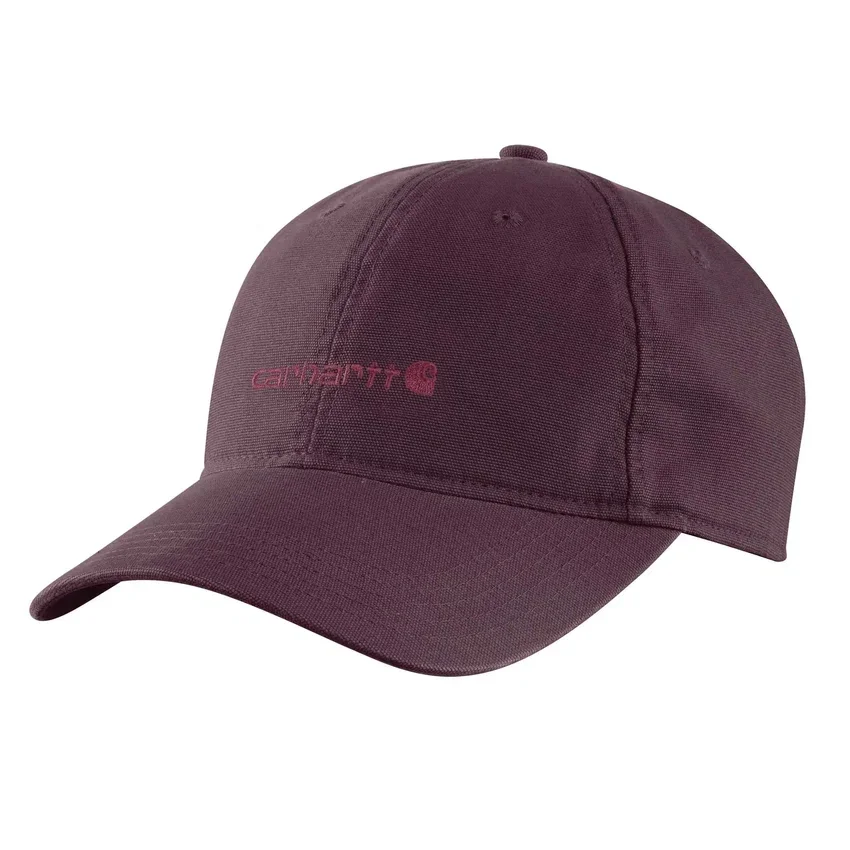 Baseballkappe aus Canvas mit gesticktem Motiv