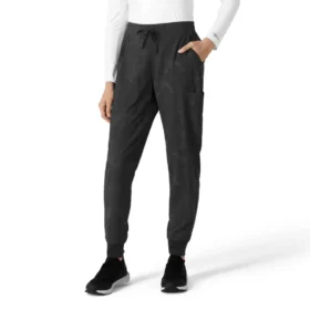Bedruckte Cargo-Jogger-Arzt-Hose für Damen