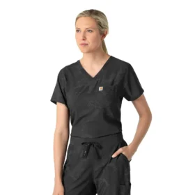 Bedrucktes Scrub-Oberteil für Damen zum Hineinstecken