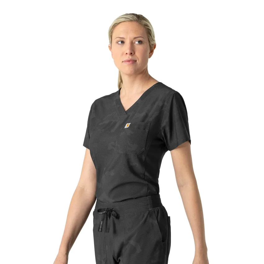 Bedrucktes Scrub-Oberteil für Damen zum Hineinstecken