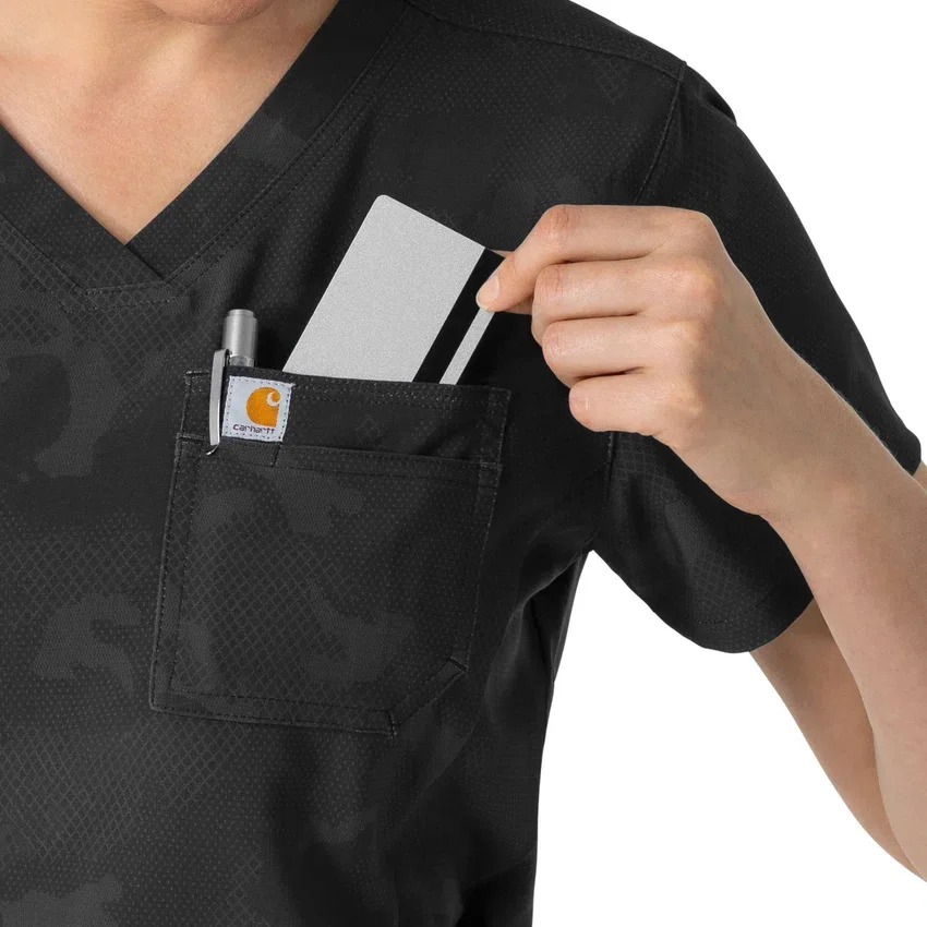 Bedrucktes Scrub-Oberteil für Damen zum Hineinstecken