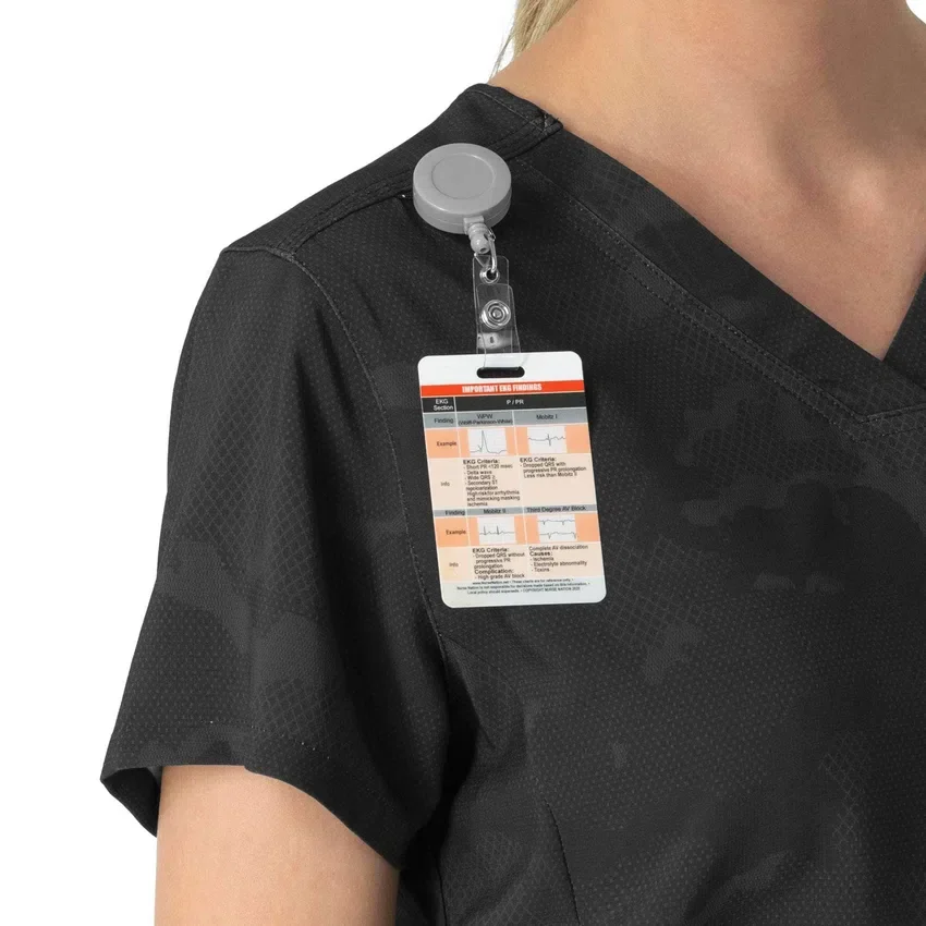 Bedrucktes Scrub-Oberteil für Damen zum Hineinstecken