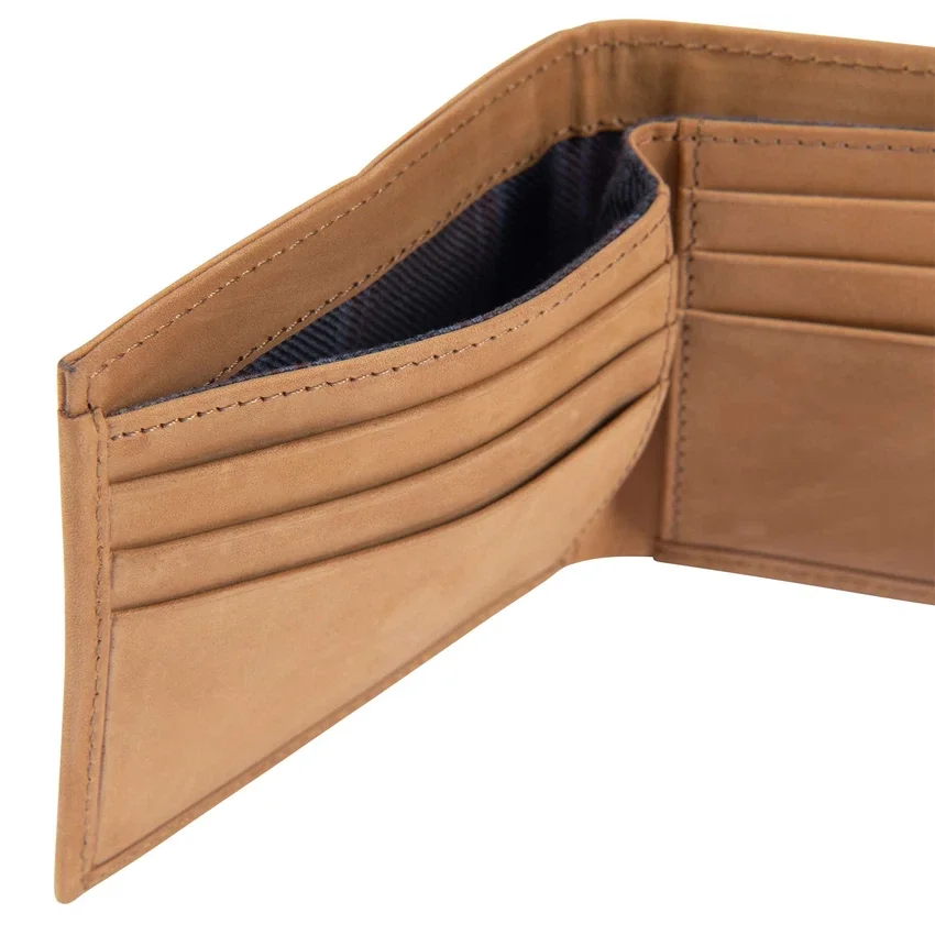 Brieftasche aus Sattelleder mit zwei Fächern