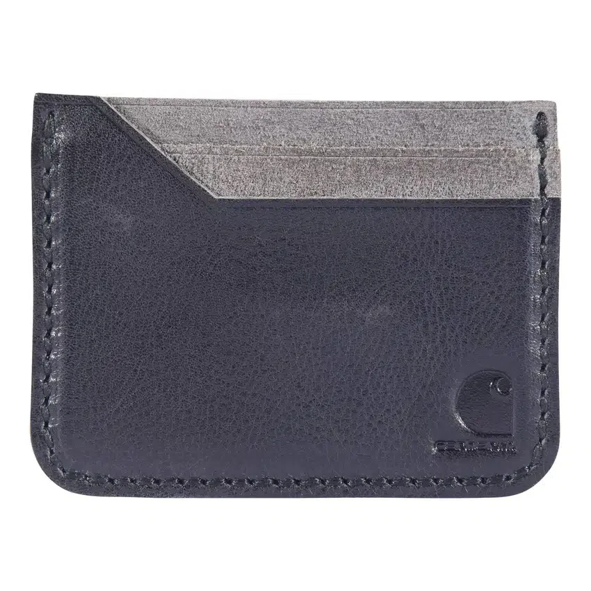 Brieftasche mit Fronttasche aus Patina-Leder