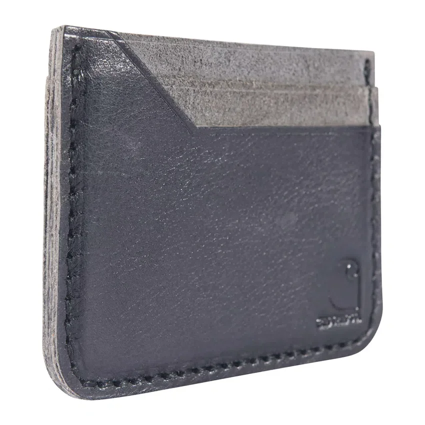 Brieftasche mit Fronttasche aus Patina-Leder